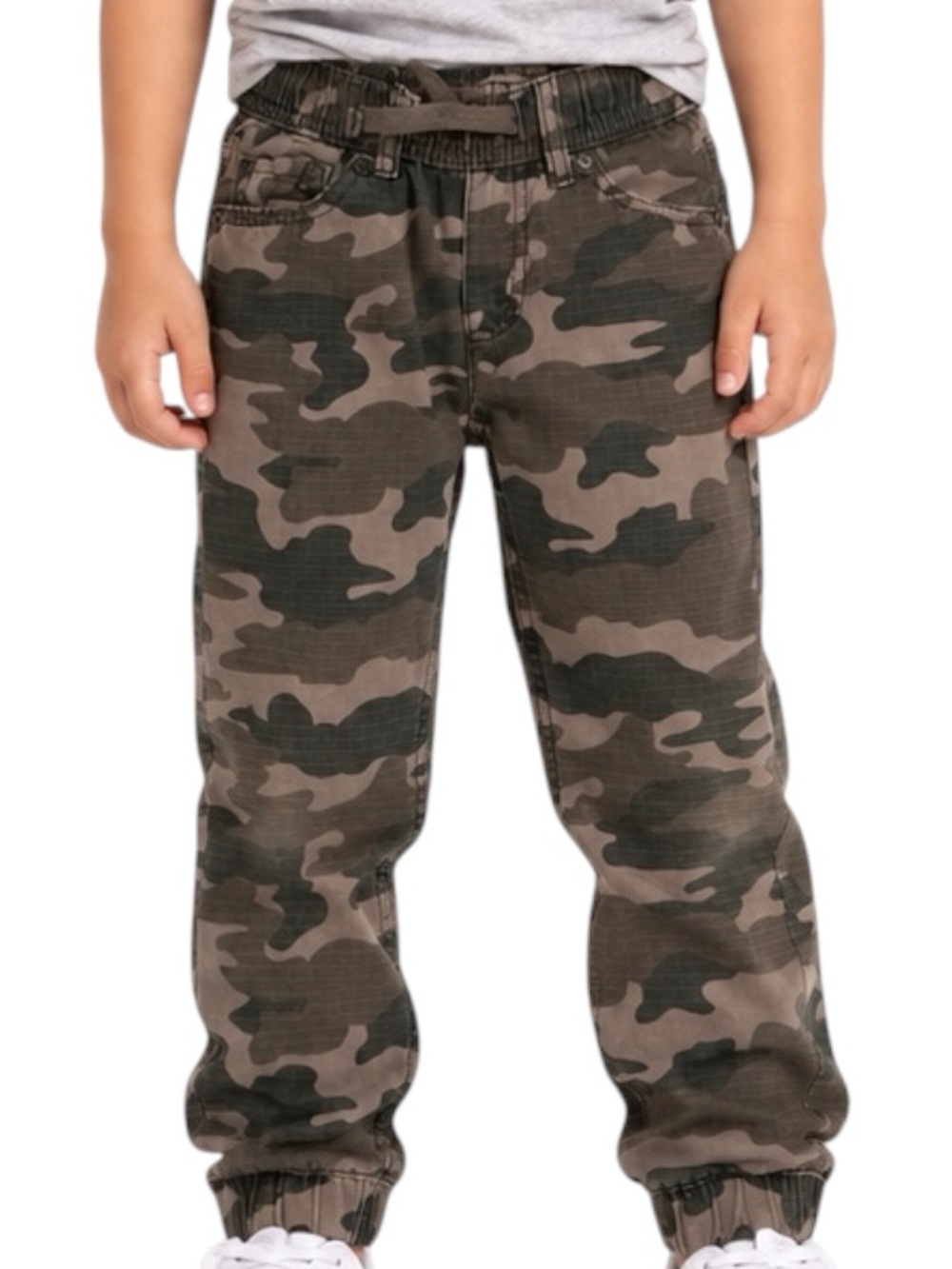 Levi’s Boys Camo Jogger Pants Brown Green Size 6 Regular